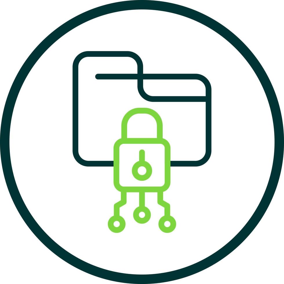 Data Encryption Vector Icon Design
