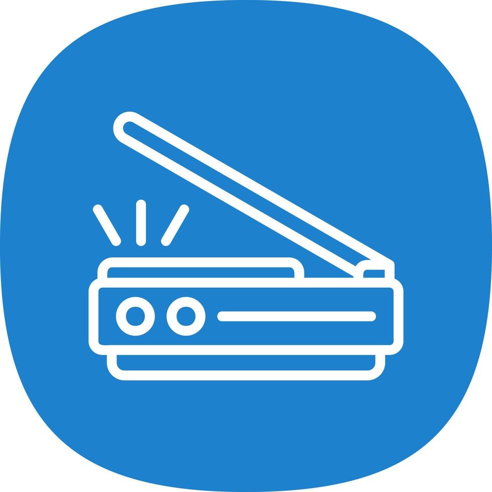 3d Scanner Vector Icon Design