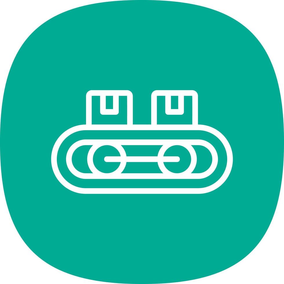 Conveyor Belt Vector Icon Design