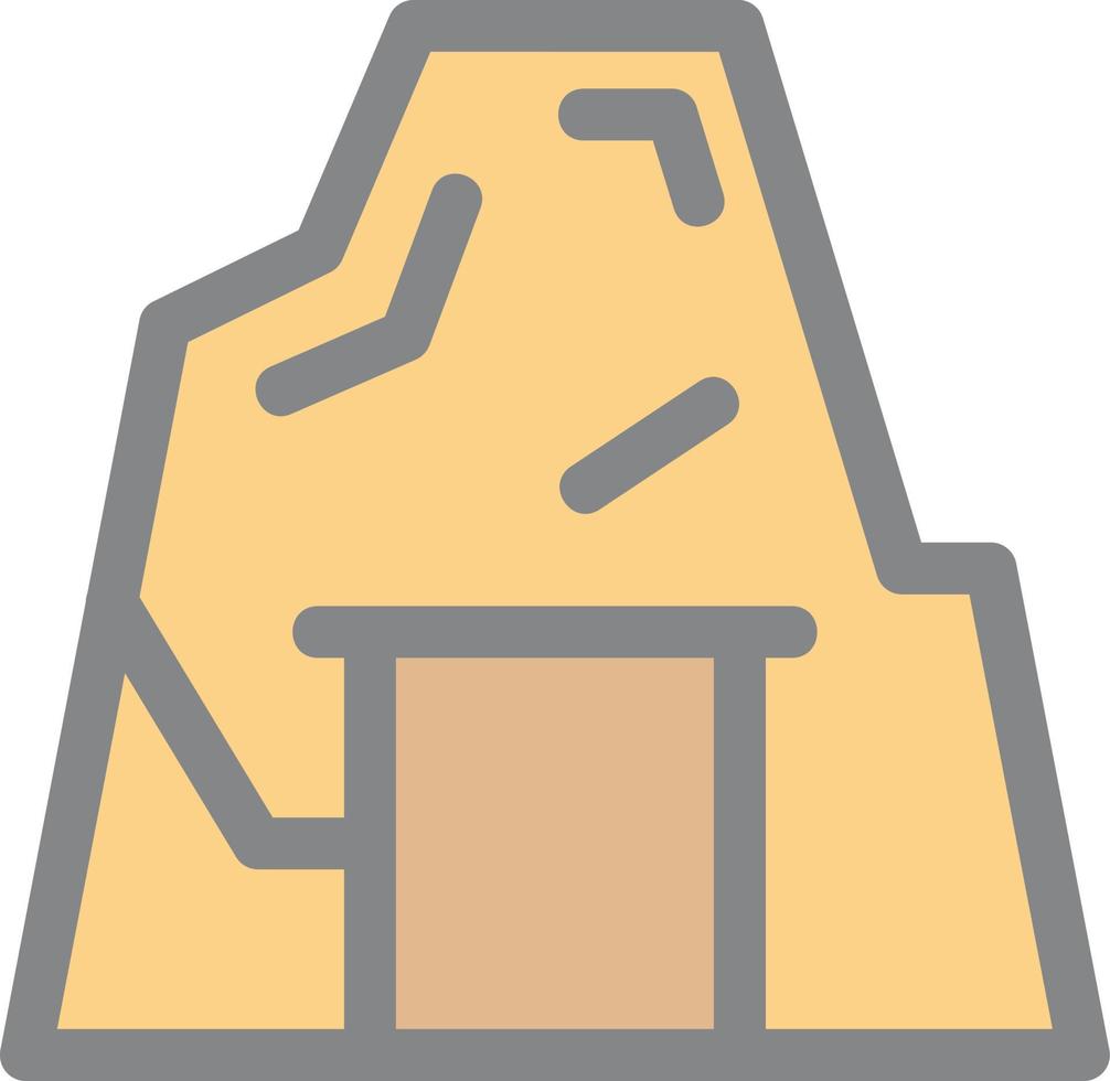 Desert Cave Vector Icon Design