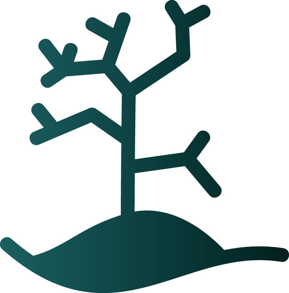 diseño de icono de vector de árbol seco