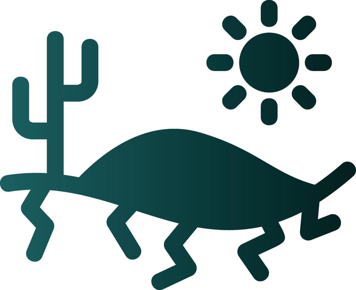 diseño de icono de vector de calor del desierto