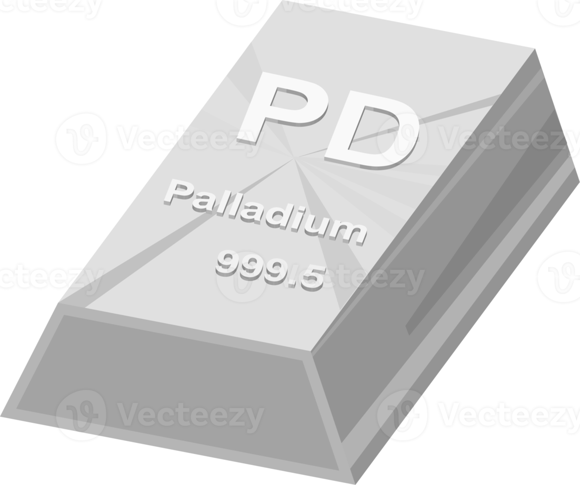 icône de matière première de palladium png