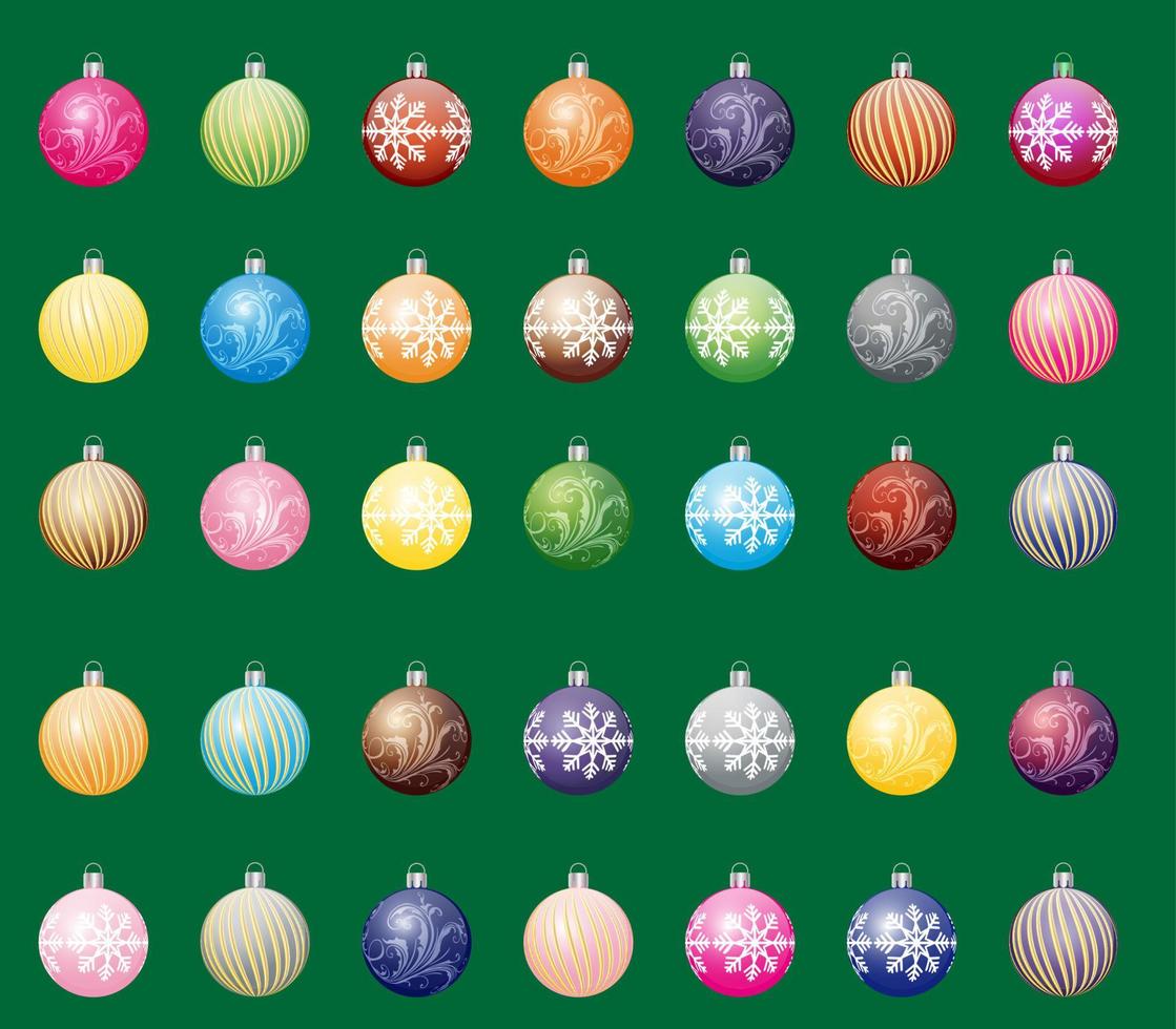 juguetes de navidad decoraciones vector