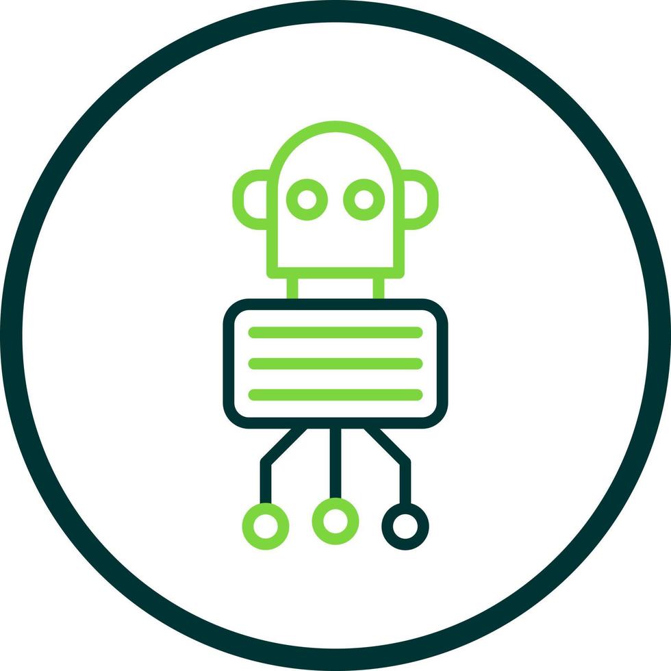 Nano Robot Vector Icon Design