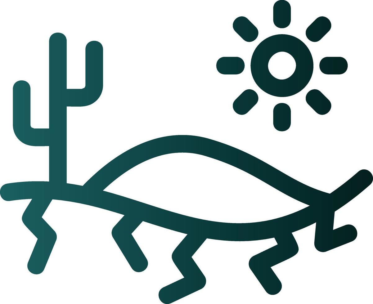 diseño de icono de vector de calor del desierto