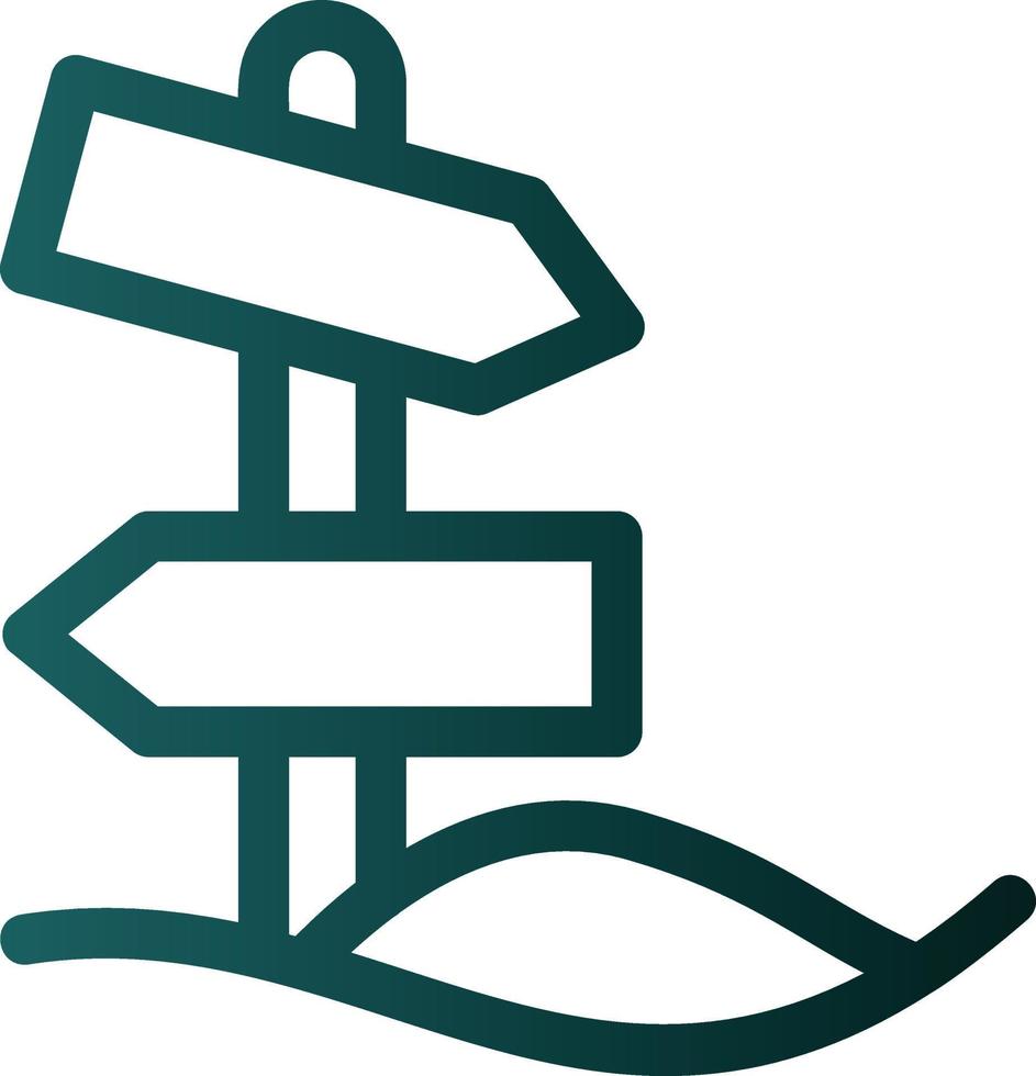 Desert Direction Vector Icon Design