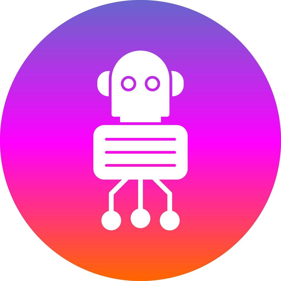 Nano Robot Vector Icon Design