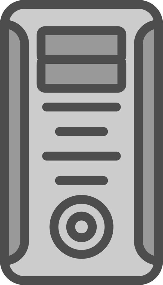 Computer Tower Vector Icon Design