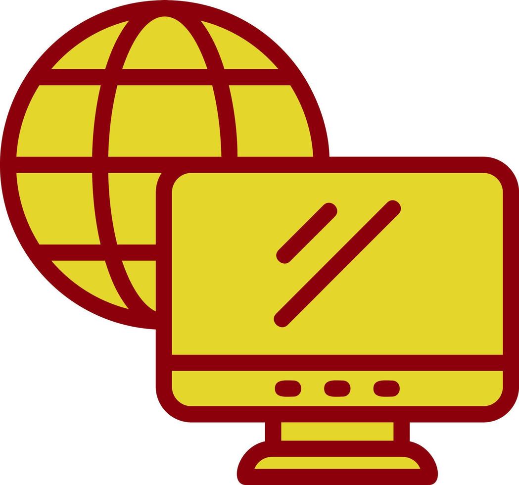 Remote Working Vector Icon Design