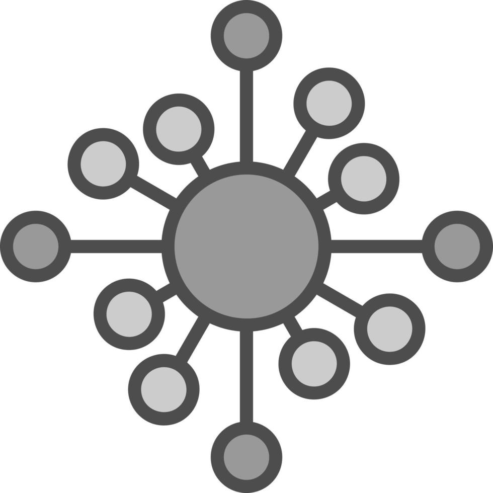 Biological Network Vector Icon Design