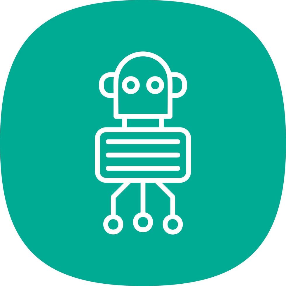 Nano Robot Vector Icon Design