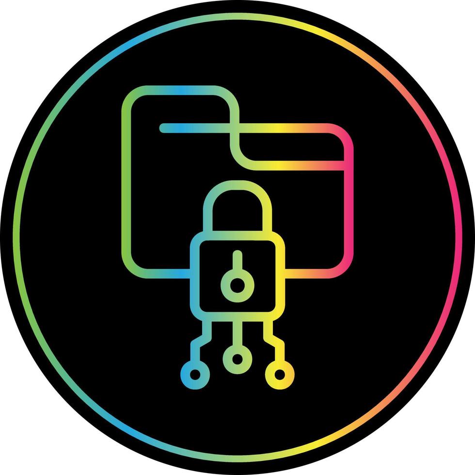 Data Encryption Vector Icon Design