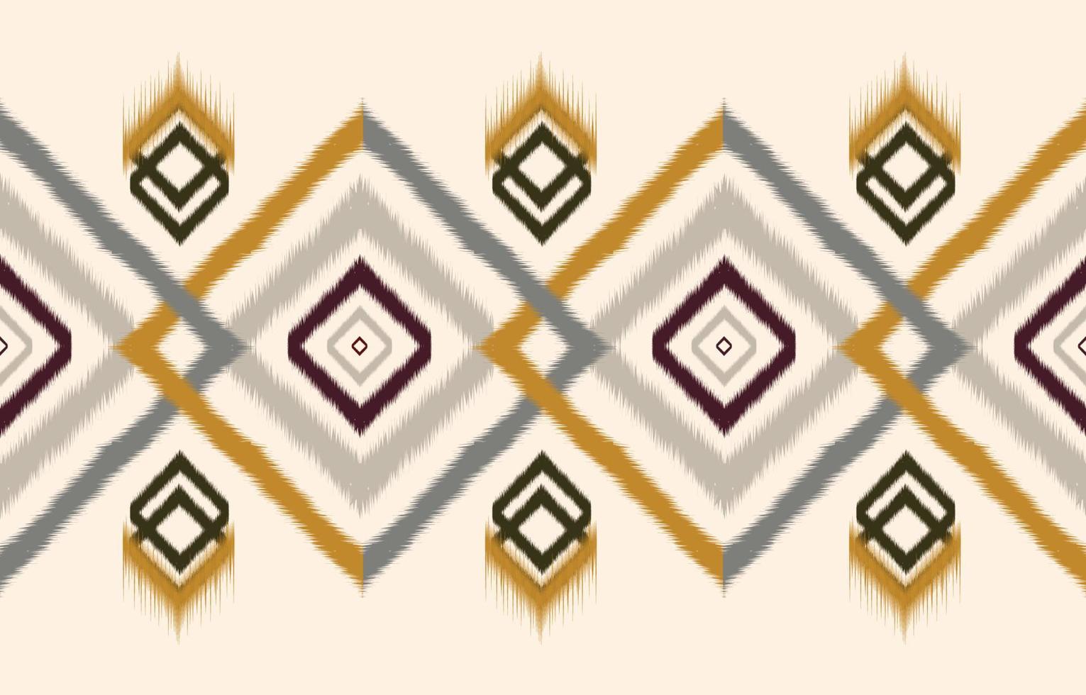 Abstract ethnic geometric ikat pattern. oriental African American Mexican Aztec motif textile and bohemian pattern vector elements. designed for background, wallpaper, print .vector ikat pattern.