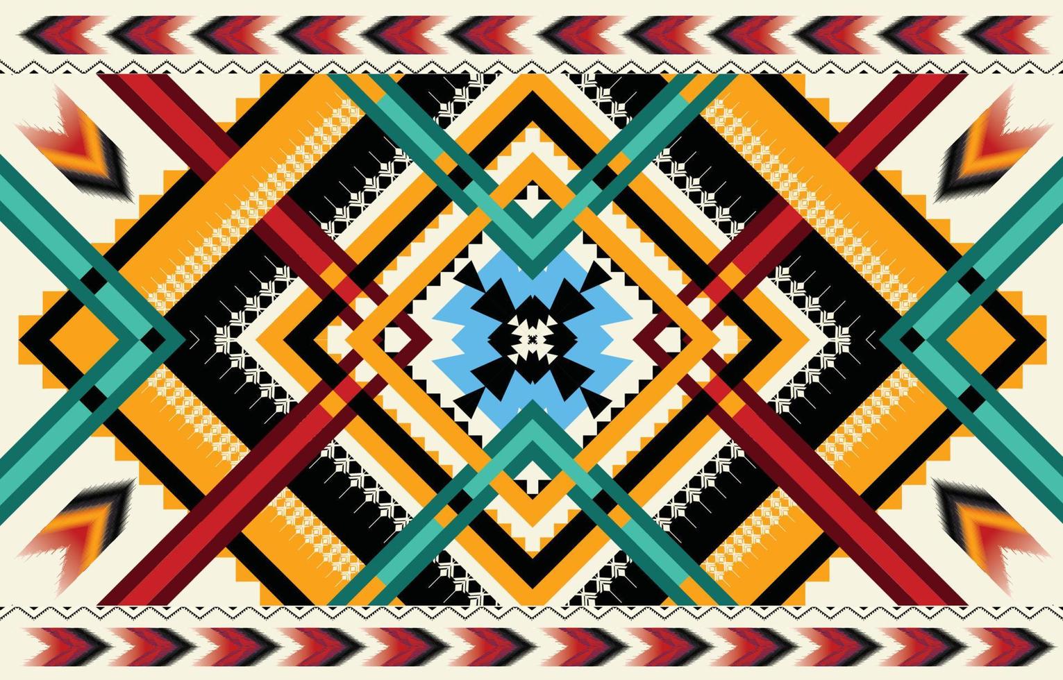 Abstract ethnic geometric seamless pattern vector. African Arab American Aztec motif pattern. vector elements designed for background, wallpaper, print, wrapping,tile, fabric patern. vector pattern.