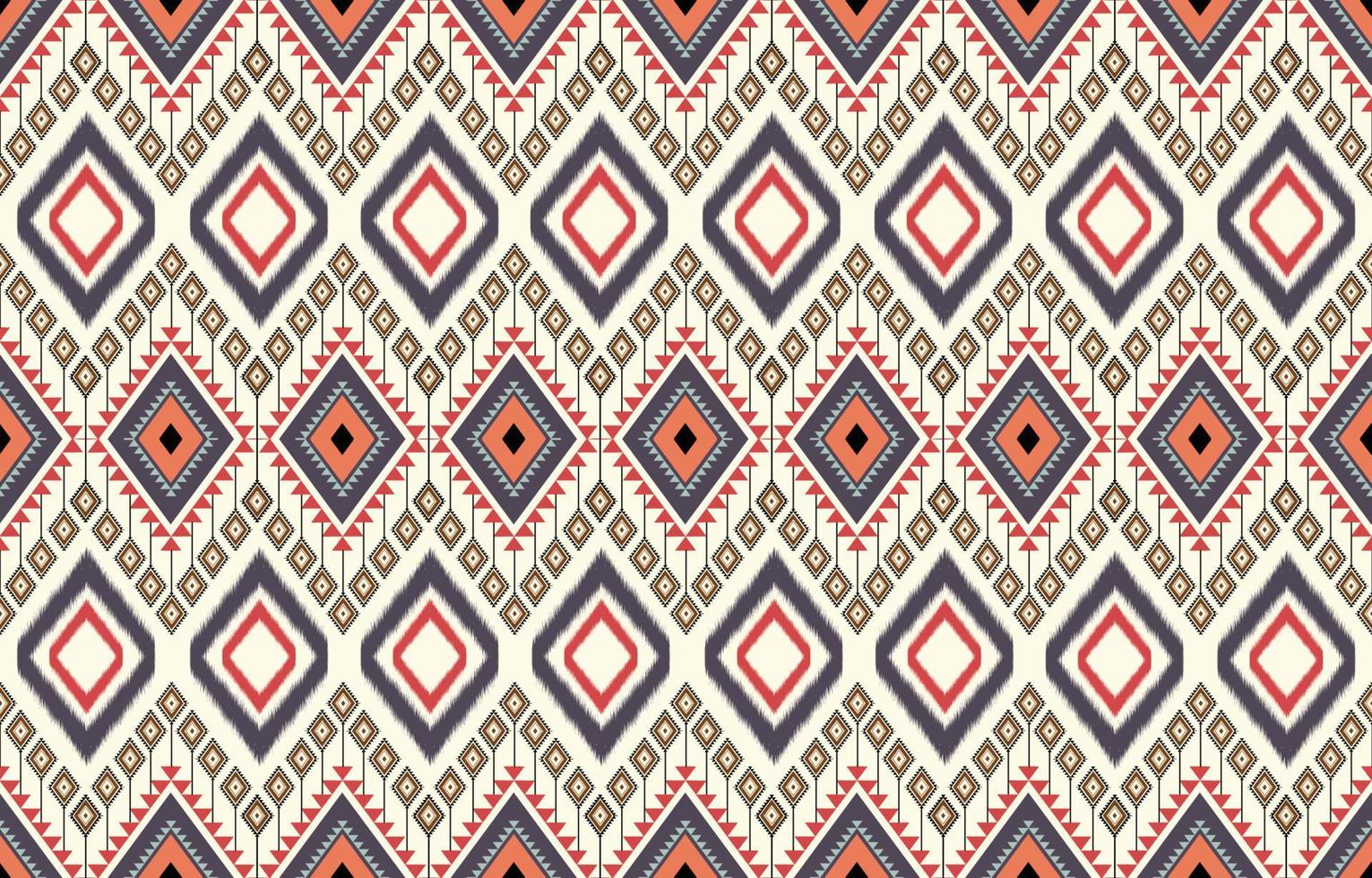 Ikat pattern design.Eethnic ikat pattern oriental African American Indonesia, Asia, Aztec motif textile and bohemian.design for background, wallpaper,carpet print, fabric, batik .vector ikat pattern. vector