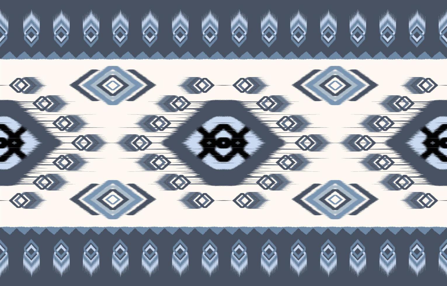 Ikat pattern design.Eethnic ikat pattern oriental African American Indonesia, Asia, Aztec motif textile and bohemian.design for background, wallpaper,carpet print, fabric, batik .vector ikat pattern. vector