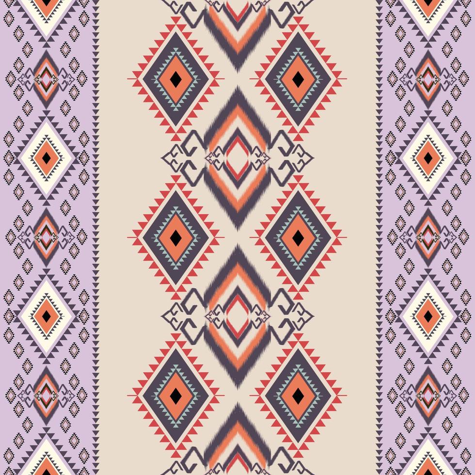 ikat patrón design.eethnic ikat patrón oriental afroamericano indonesia, asia, azteca motivo textil y bohemio.diseño para fondo, papel pintado, alfombra, tela, batik .vector patrón ikat. vector