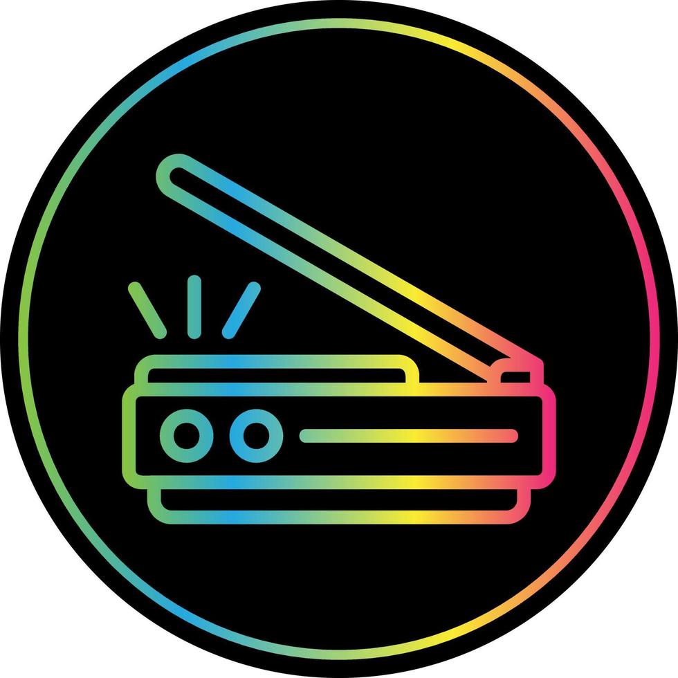 3d Scanner Vector Icon Design