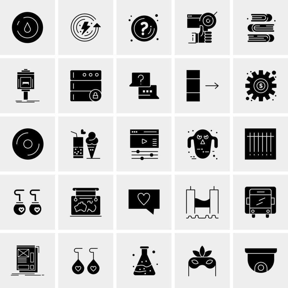 25 Universal Business Icons Vector Creative Icon Illustration to use in web and Mobile Related project