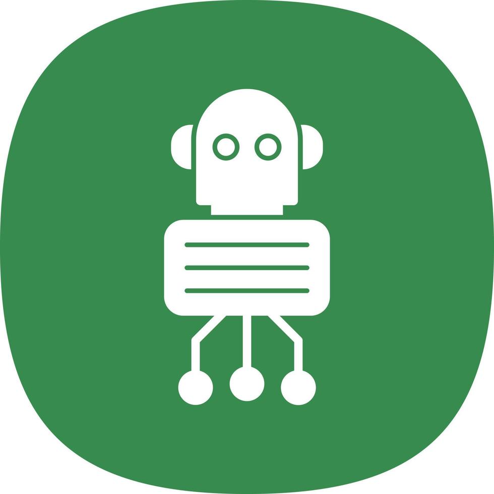 Nano Robot Vector Icon Design