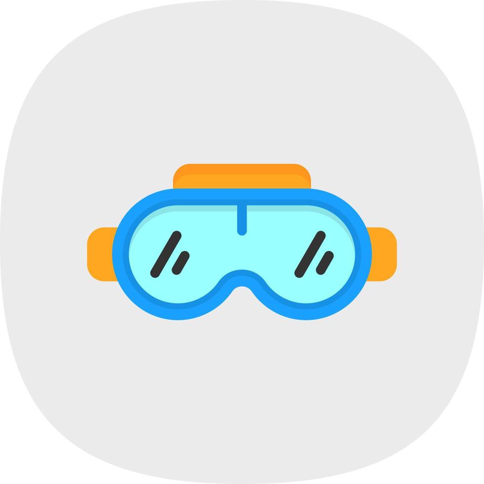 diseño de icono de vector de gafas vr