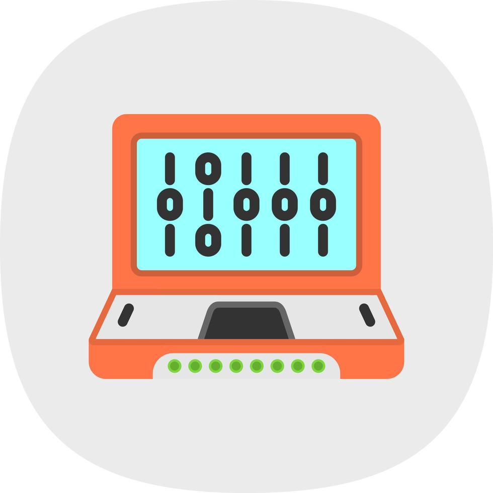 Binary Code Vector Icon Design