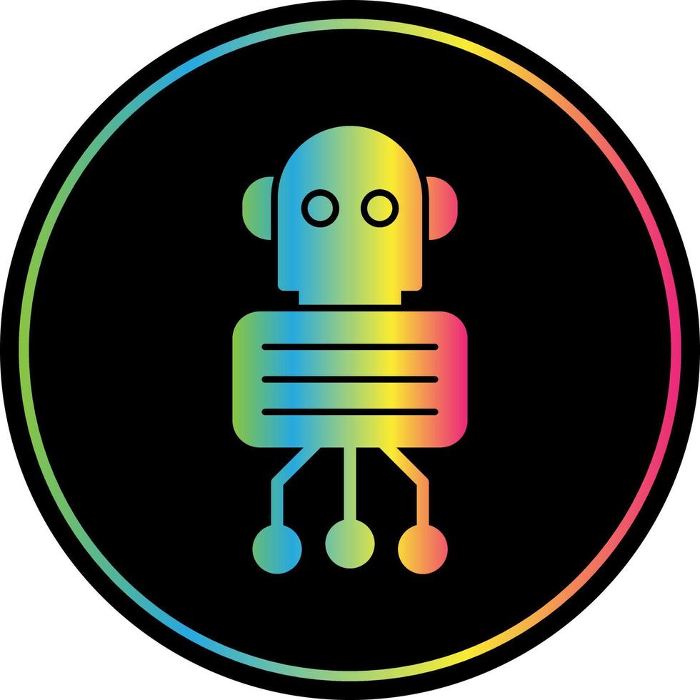 Nano Robot Vector Icon Design