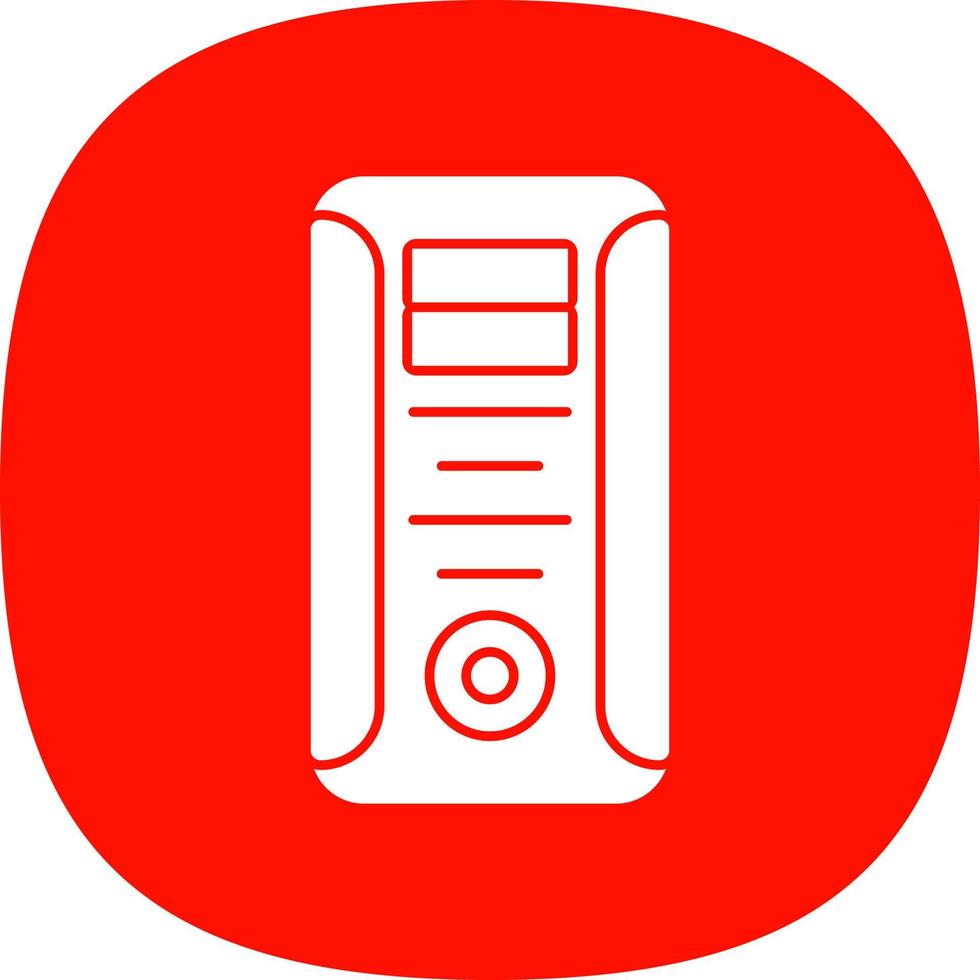 Computer Tower Vector Icon Design