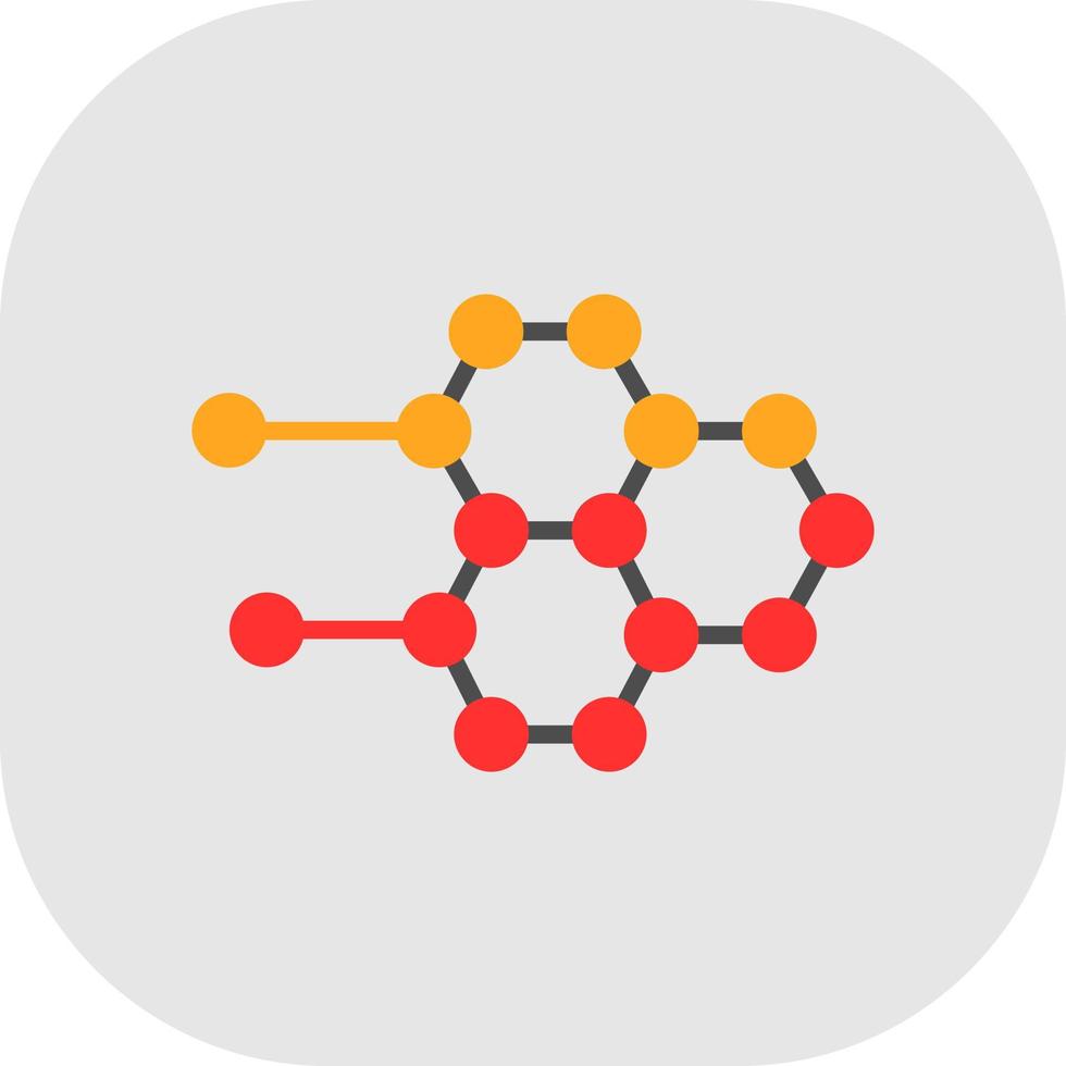 Molecular Structure Vector Icon Design