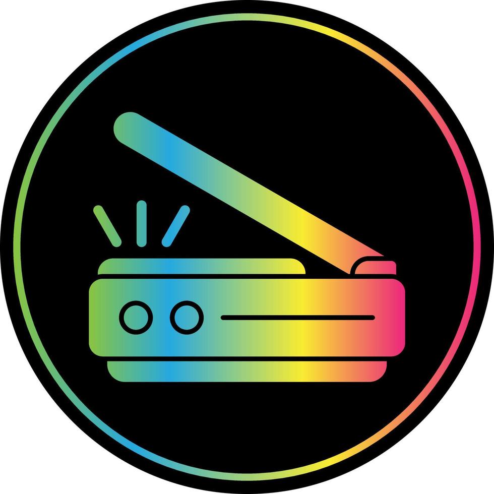 3d Scanner Vector Icon Design