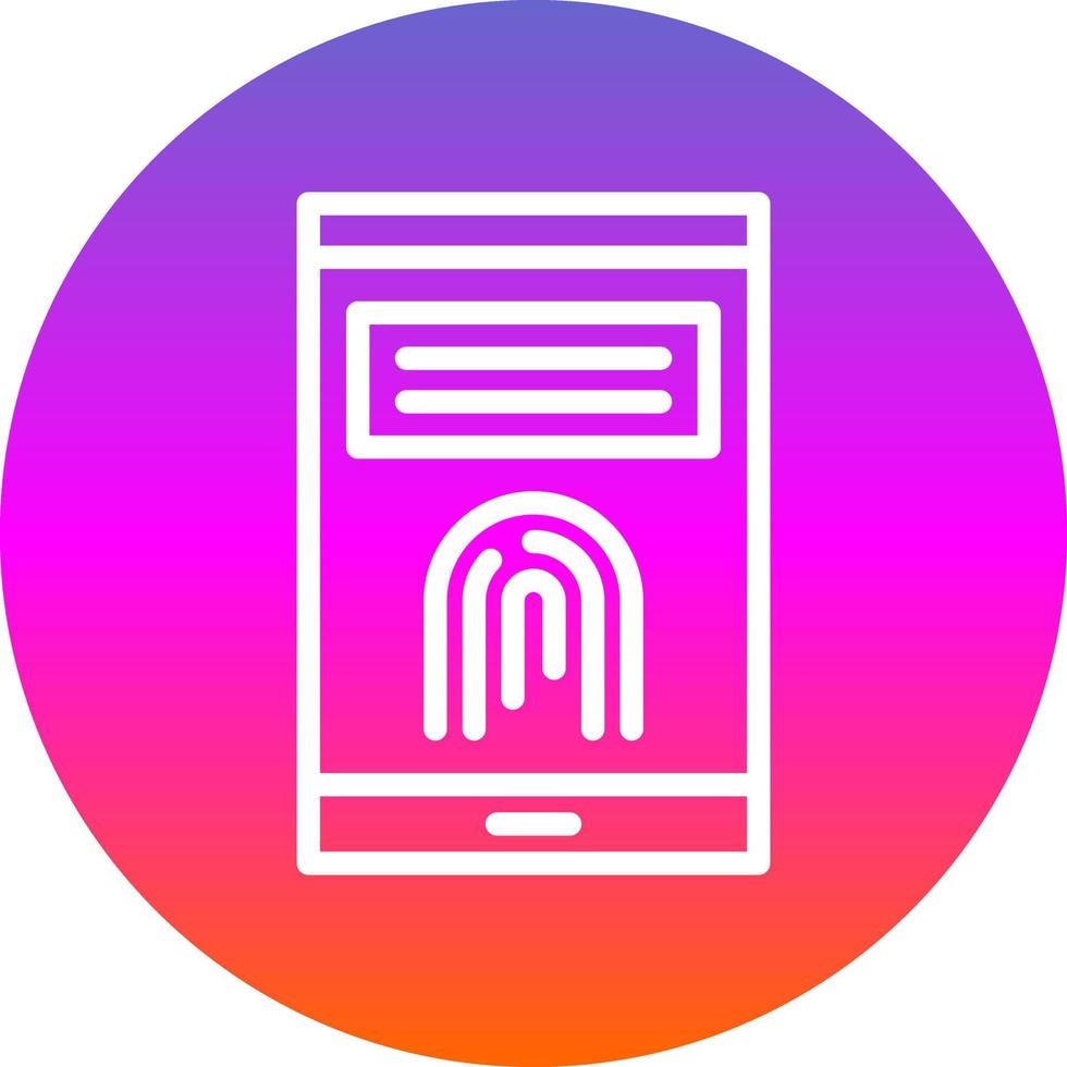 Finger Print Vector Icon Design