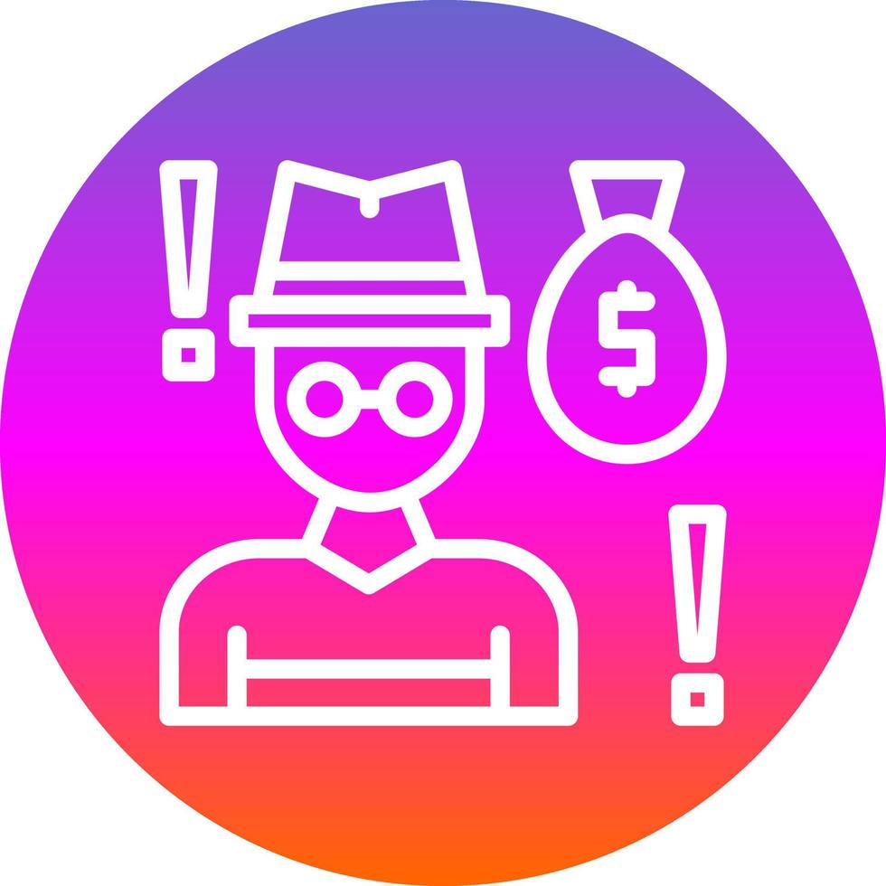 Robbery Vector Icon Design