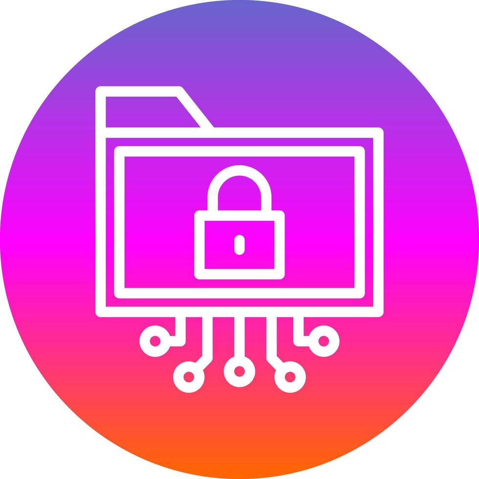 Data Encryption Vector Icon Design