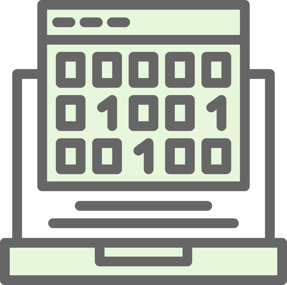 Binary Code Vector Icon Design