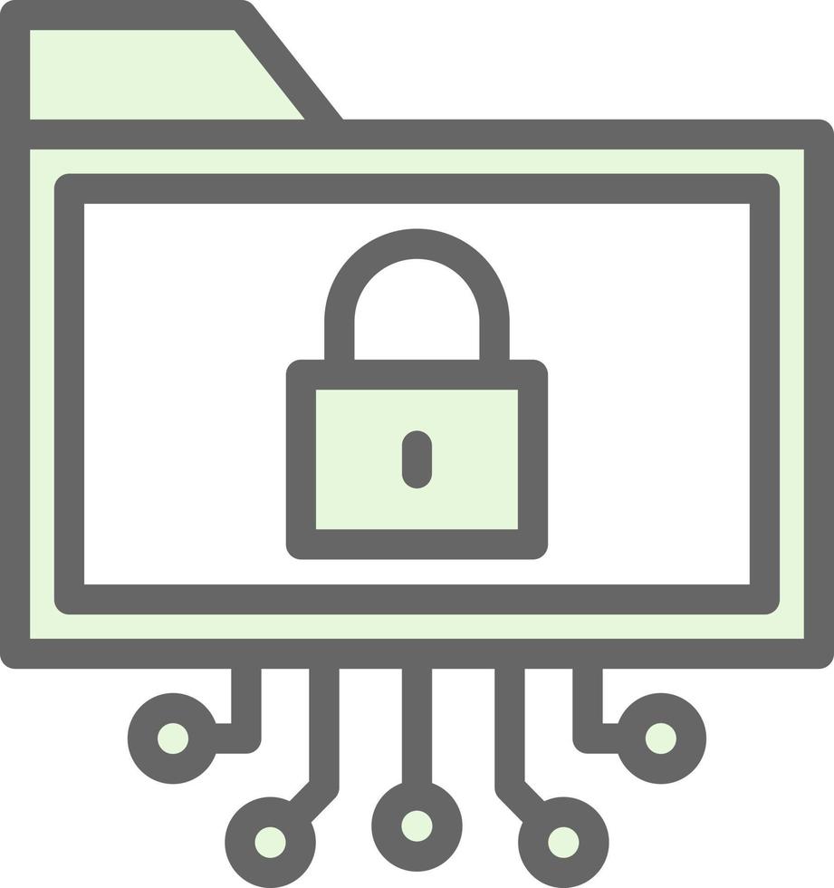 Data Encryption Vector Icon Design