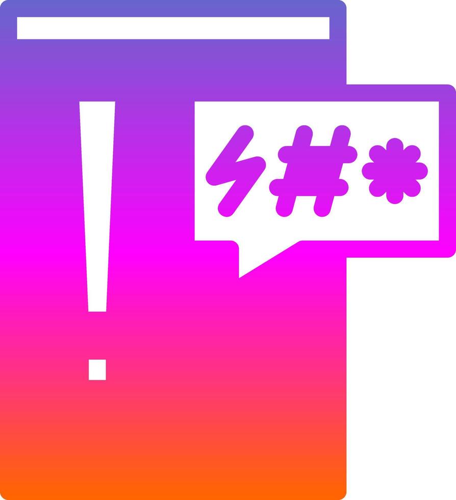 Cyber Bulling Vector Icon Design