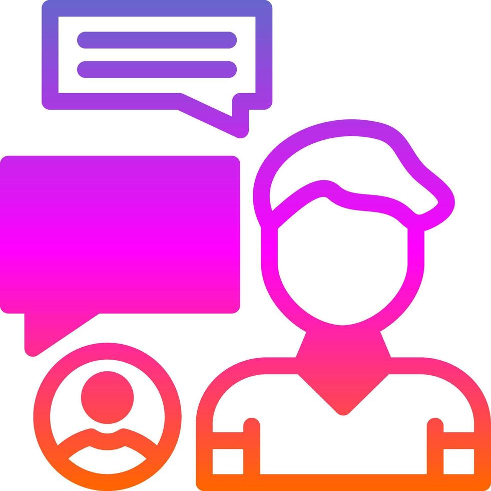 Discussion Vector Icon Design