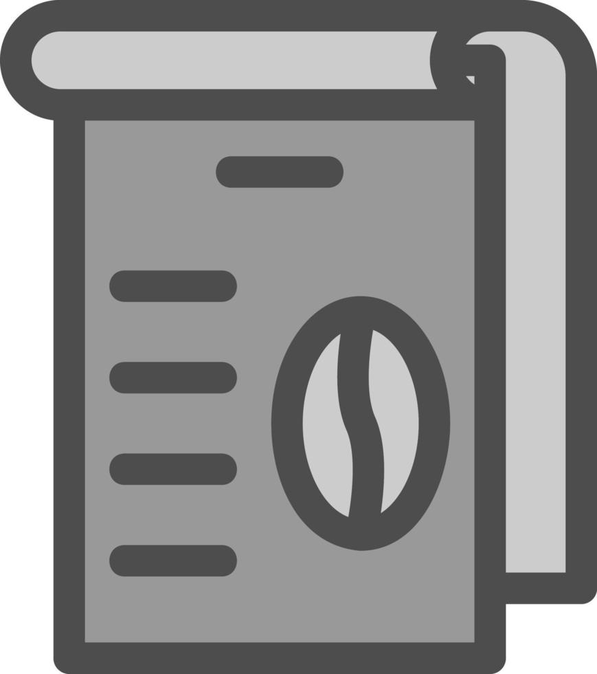 Coffee Menu Vector Icon Design