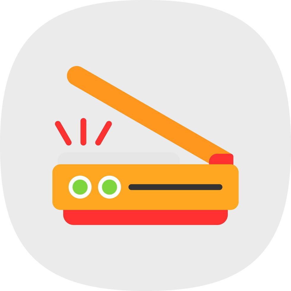 3d Scanner Vector Icon Design