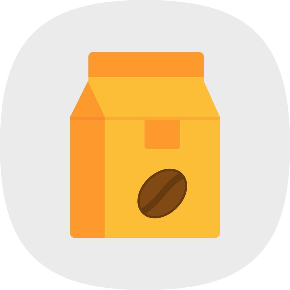 Coffee Bag Vector Icon Design