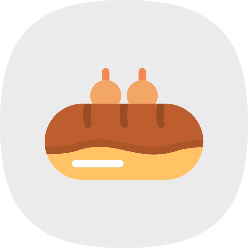 Eclair Vector Icon Design