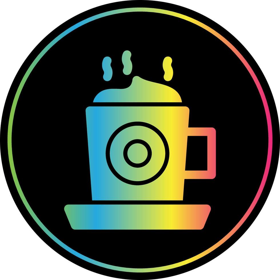 diseño de icono de vector de capuchino