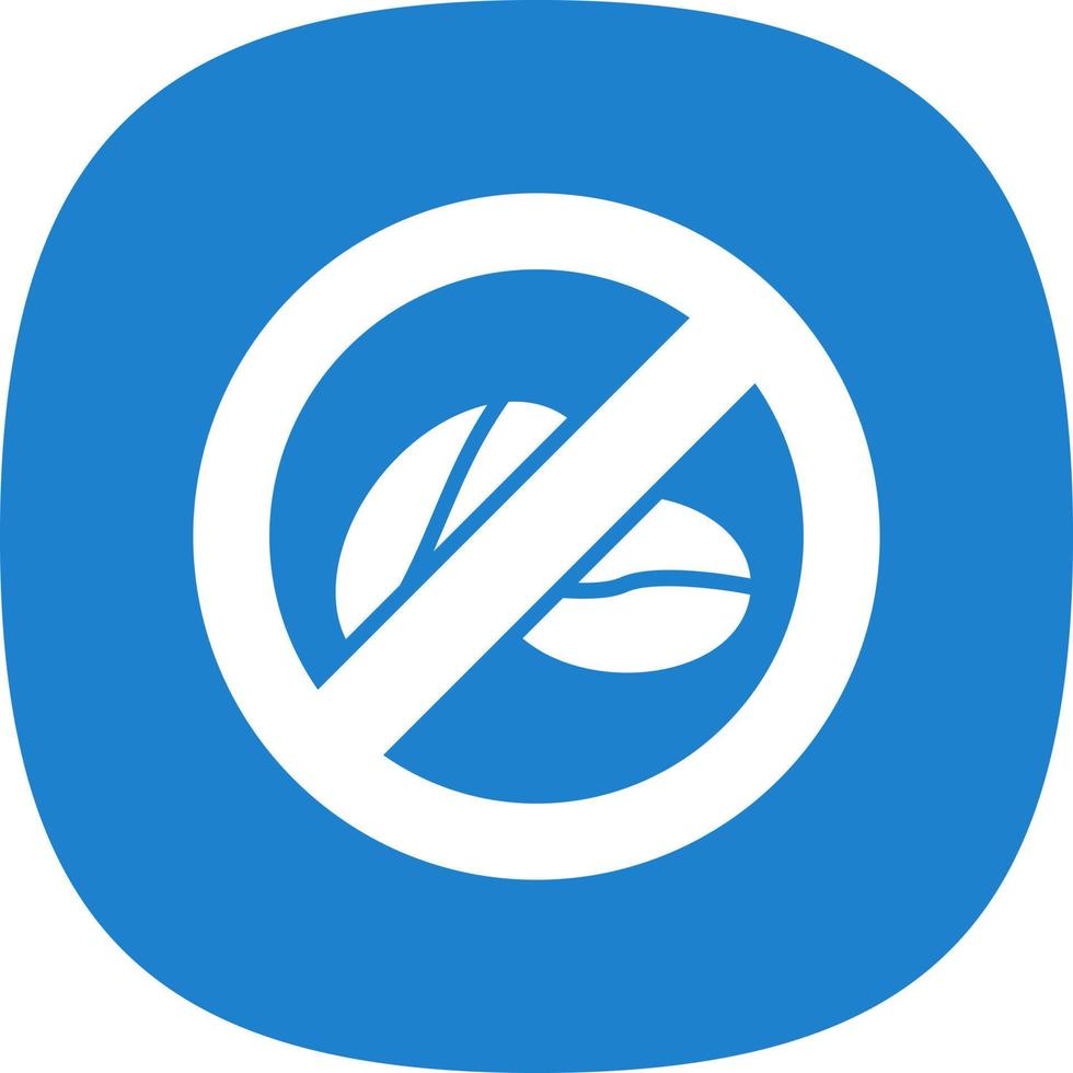 No Caffeine Vector Icon Design