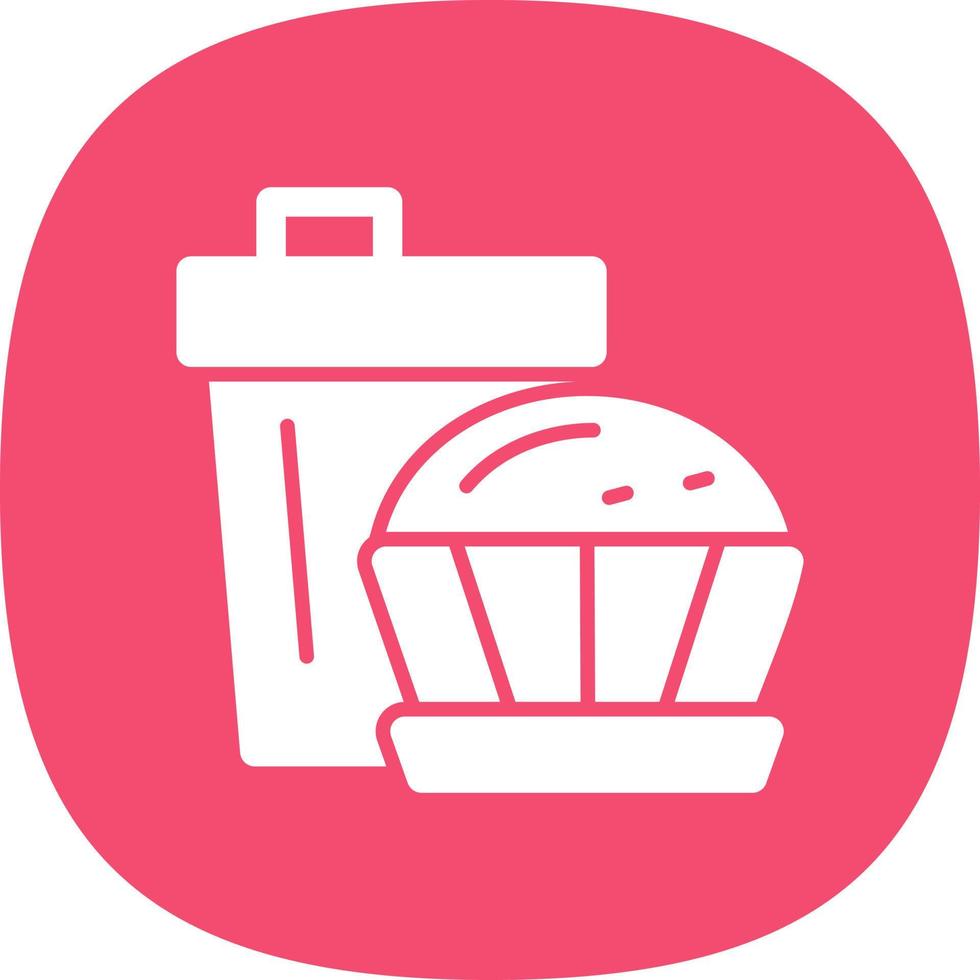 Coffee Muffin Vector Icon Design