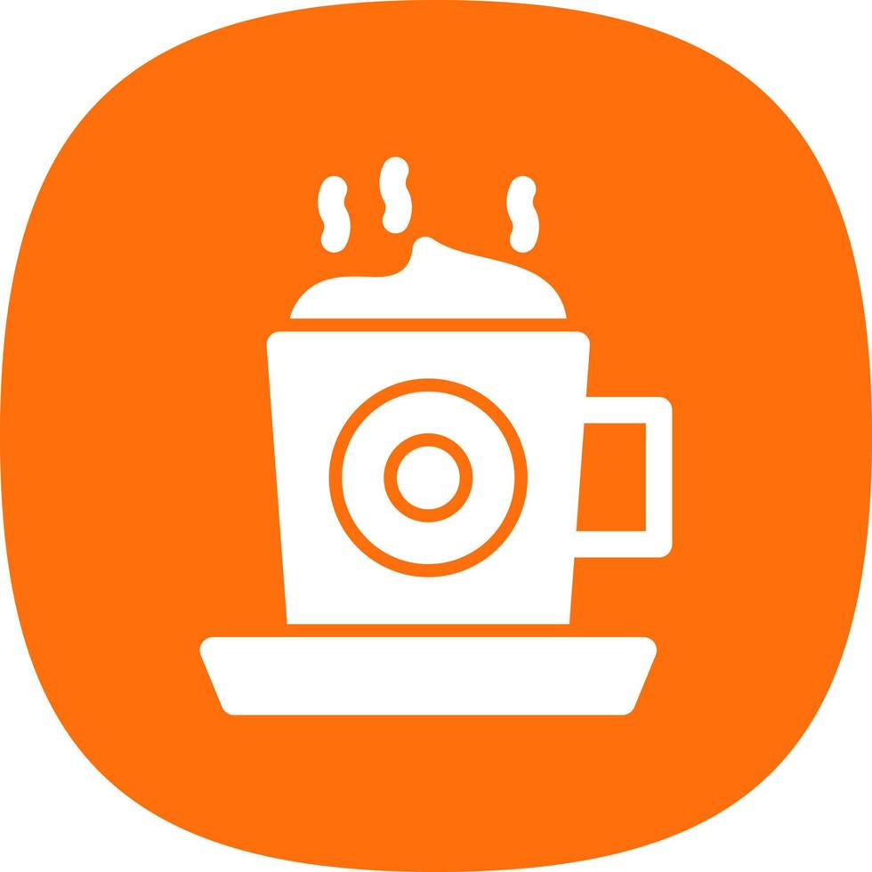 diseño de icono de vector de capuchino