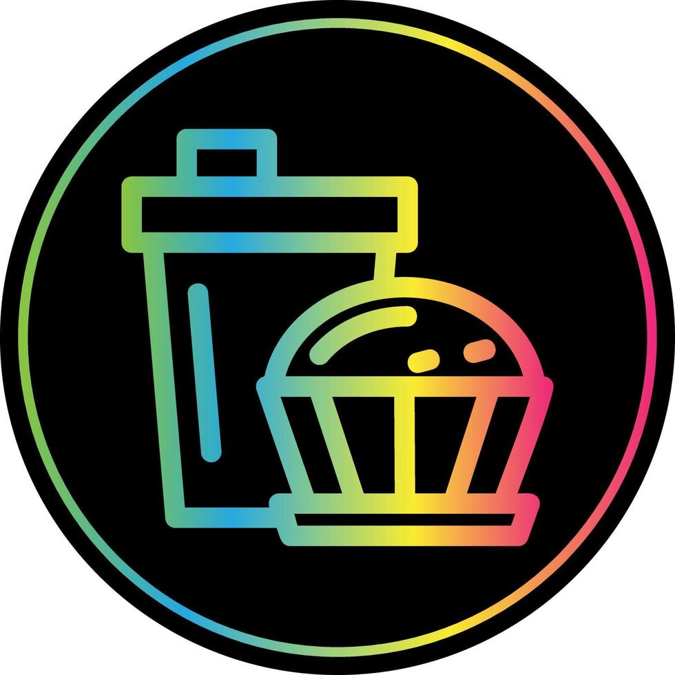 diseño de icono de vector de muffin de café