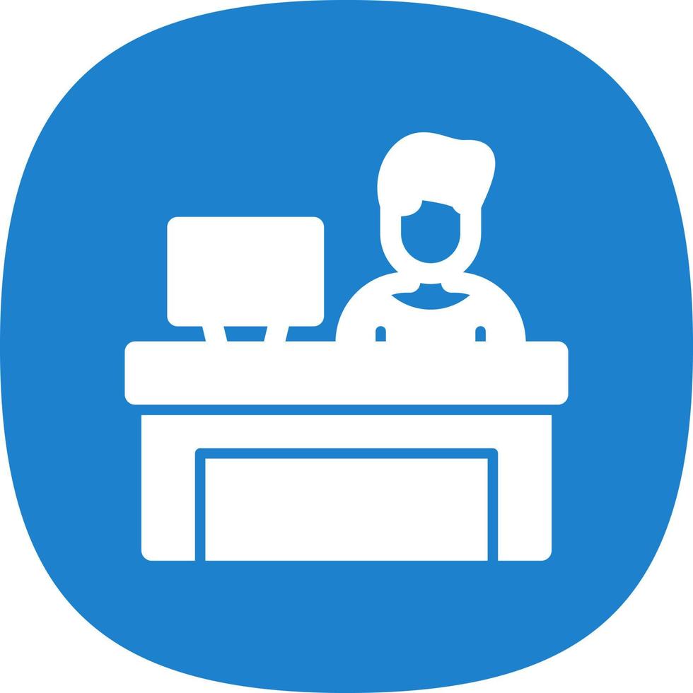 Bar Cashier Vector Icon Design