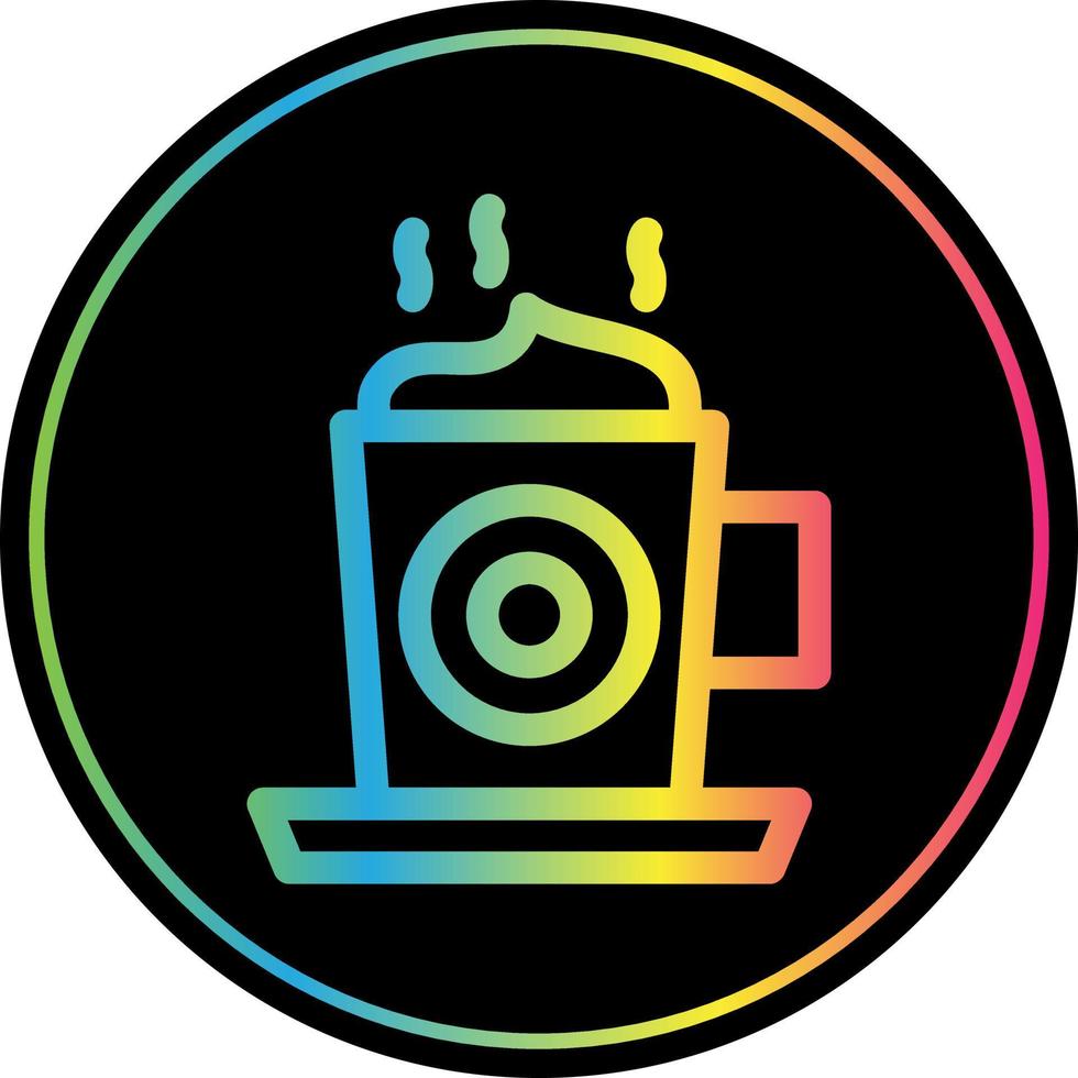 diseño de icono de vector de capuchino