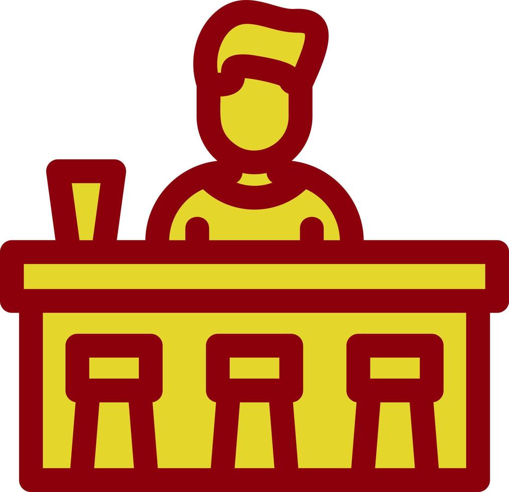 Bar Counter Vector Icon Design